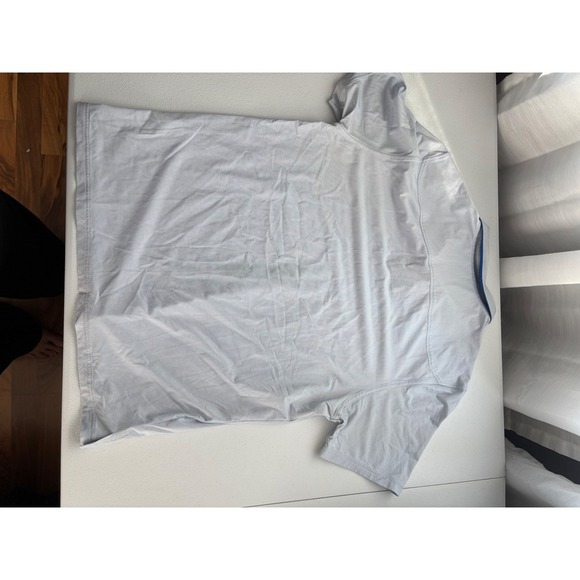 Rhone Polo Shirt Athletic Striped Golf Casual Short Sleeve Mens Size M - Picture 4 of 5